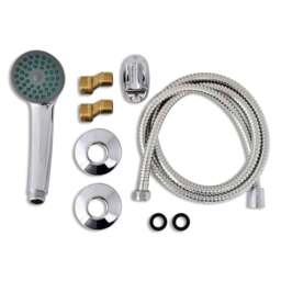 Rackhams Bath Shower Mixer Tap Kit Chrome - thumbnail 2