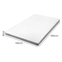 Rackhams Double Mattress Topper Memory Foam Ergonomic Dual Layer Hotel Quality - thumbnail 3