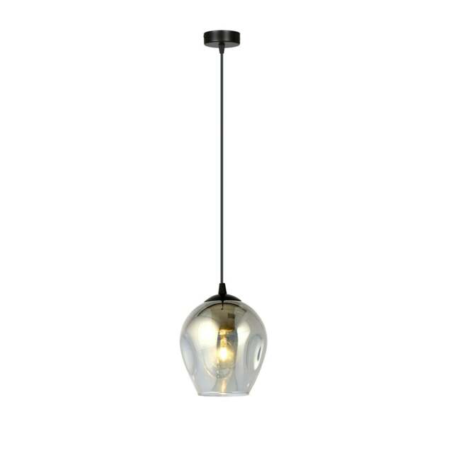 Rackhams ISTAR Pendant lamp  1 x E27 Black with Graphite Shade - image 1