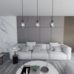 Rackhams ISTAR Pendant lamp  1 x E27 Black with Graphite Shade - thumbnail 4