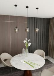 Rackhams ISTAR Pendant lamp  1 x E27 Black with Graphite Shade - thumbnail 3
