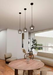 Rackhams ISTAR Pendant lamp  1 x E27 Black with Graphite Shade - thumbnail 5