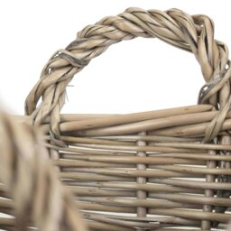 Rackhams Wicker Antique Wash Finish Handled Unlined Storage Basket - Medium - thumbnail 6