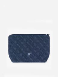 Rackhams Baby Logo Blanket with Pouch in Navy - Navy - One size - thumbnail 4