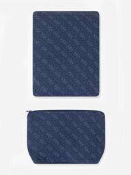 Rackhams Baby Logo Blanket with Pouch in Navy - Navy - One size - thumbnail 2