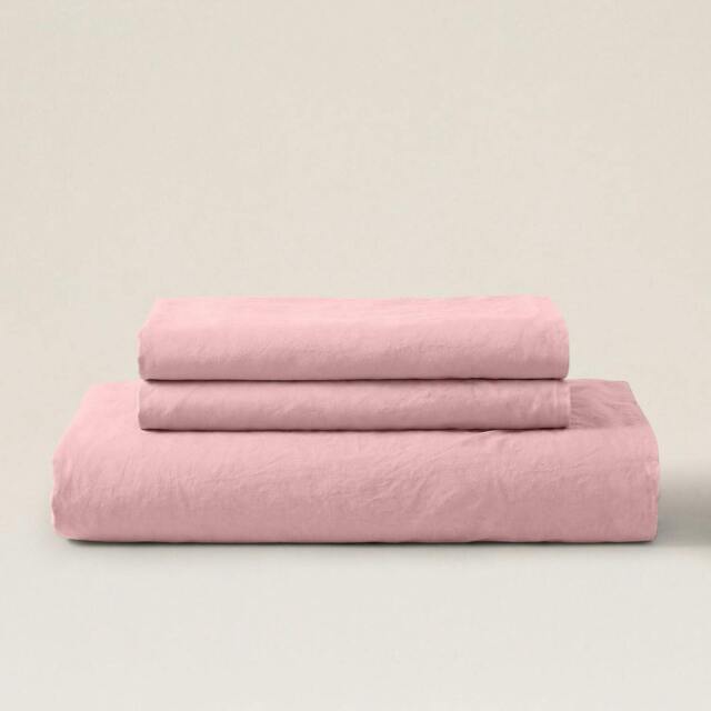 Rackhams Percale Duvet Cover Set - Pink - King - Standard - image 1