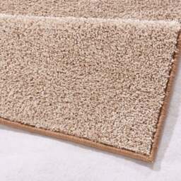 Rackhams Modern Plain Velour Cream Rug - Cream - 80X300 cm - thumbnail 3
