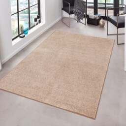Rackhams Modern Plain Velour Cream Rug - Cream - 80X300 cm - thumbnail 5