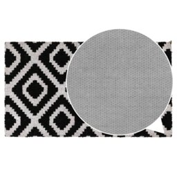 Rackhams Eco-Friendly Latex Backed Coir Entrance Doormat, 40x70cm - Monochrome Diamond - 1 - Black - thumbnail 6