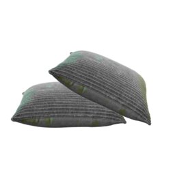 Rackhams Ribbed Green Cushion Set of 2 - thumbnail 2