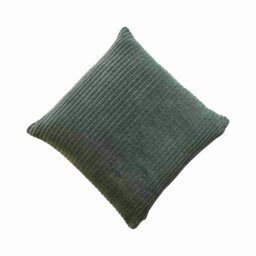 Rackhams Ribbed Green Cushion Set of 2 - thumbnail 4