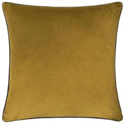Rackhams Meridian Velvet Cushion Cover - Moss/Charcoal - 45cm x 45cm - Moss/Charcoal - 100% Polyester - thumbnail 2