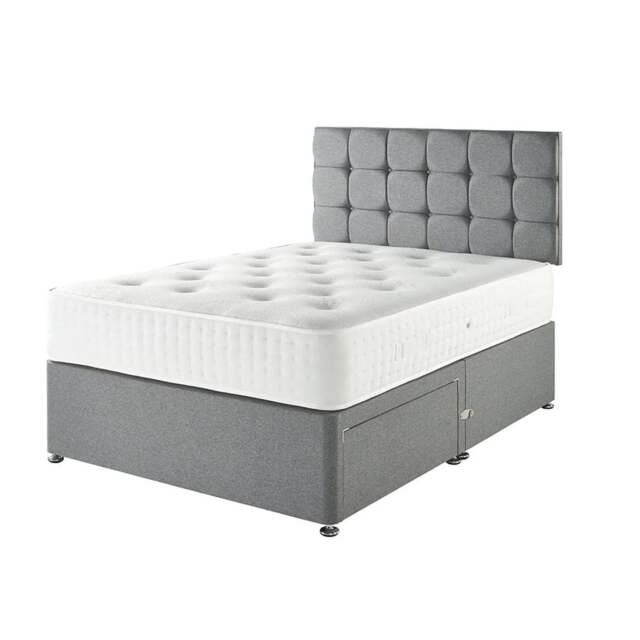 Rackhams Cashmere Double Mattress + Premium Divan Bed Bundle Set - King - image 1