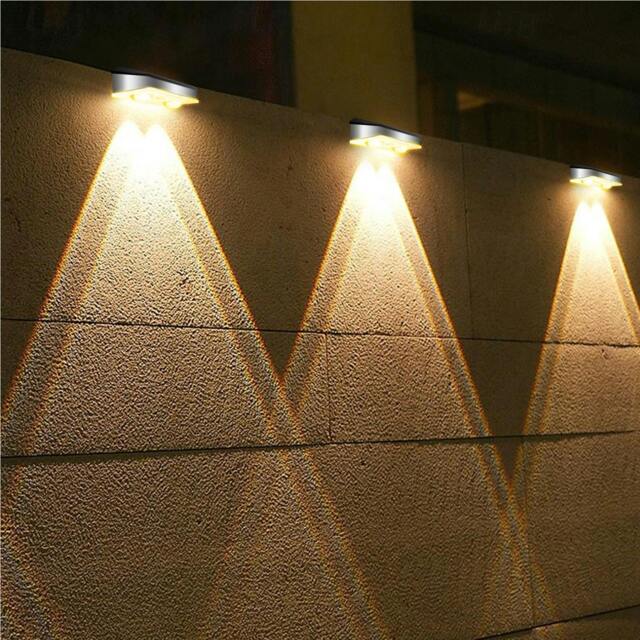 Rackhams Outdoor Solar Waterproof Stainless Steel Wall Light - Warm Light - image 1