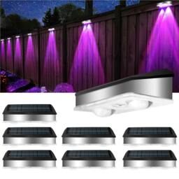 Rackhams Outdoor Solar Waterproof Stainless Steel Wall Light - Warm Light - thumbnail 5