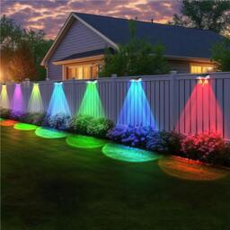 Rackhams Outdoor Solar Waterproof Stainless Steel Wall Light - Warm Light - thumbnail 2