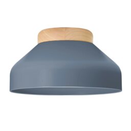Rackhams Contemporary Scandinavian Designed Semi Flush Ceiling Light in Charcoal Grey - thumbnail 1