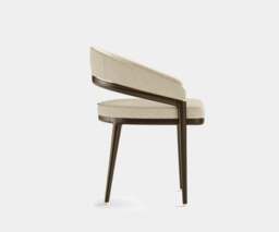 Rackhams Aster Erick Dining Chair: Elegance with Minimalistic Brass Finishes - thumbnail 3