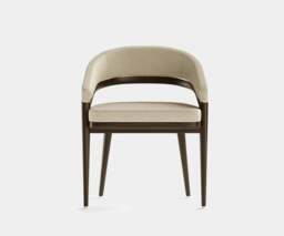 Rackhams Aster Erick Dining Chair: Elegance with Minimalistic Brass Finishes - thumbnail 2