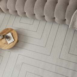 Rackhams Carmel Cream-Grey Geometric Rug - 6040 - 160X230 cm - thumbnail 6