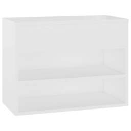 Rackhams Shoe Bench White 60x30x45 cm Engineered Wood - Engineered wood - thumbnail 2