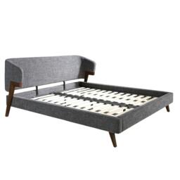 Rackhams Grey Fabric Bed 7173