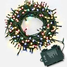 Rackhams Battery Operated Multicolour LED Fairy Lights with 8 Modes and Waterproof Outdoor Design - 200 LEDs - 8 - String lights - thumbnail 2