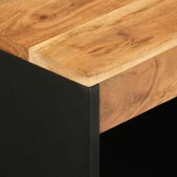 Rackhams Sideboard with 2 Doors 60x33x75 cm Solid Wood Acacia - thumbnail 6