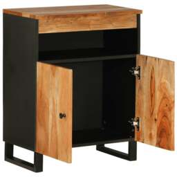 Rackhams Sideboard with 2 Doors 60x33x75 cm Solid Wood Acacia - thumbnail 4
