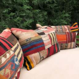 Rackhams Anida Kilim Wool Cushion Cover - 60 x 40 cm - Set of 2