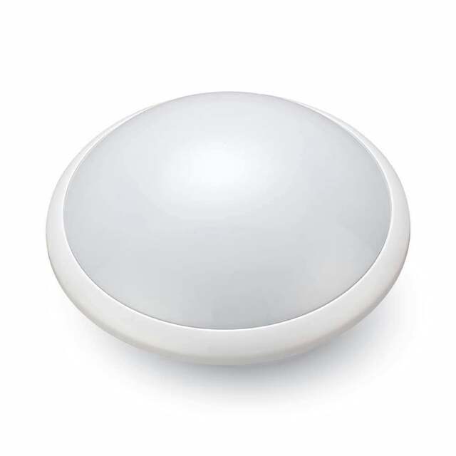 Rackhams 24W LED Bulkhead Ceiling Light IP65 Waterproof, 2000 Lumens, 4000K Cool White, Round Ceiling Light for Bathroom, Kitchen, Hallway & Porch - image 1