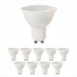 Rackhams Pack of 10 Units, Dimmable GU10 LED Bulbs, 7W (50/60W Halogen Replacement), 120° Wide Beam, 500LM Recessed Lighting Bulbs - 6000K - thumbnail 2