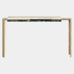 Rackhams Mirus Console Table: Show Stopper in Brass and Marble