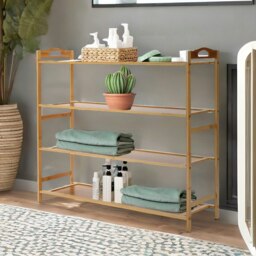 Rackhams 4 Tier Wooden Shoe Rack - thumbnail 5