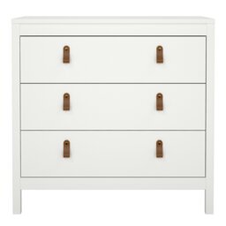 Rackhams Barcelona Chest 3 drawers in White - White - Matt - Melamine - thumbnail 2