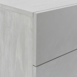 Rackhams Lilly Grey Oak Wood & Bronze Chest of 4 Drawers by Twenty10 Designs - Grey - thumbnail 5