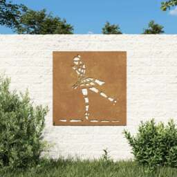 Rackhams Garden Wall Decoration 55x55 cm Corten Steel Ballet Dancer Design