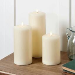 Rackhams TruGlow® Ivory LED Chapel Candle - 25cm - thumbnail 6