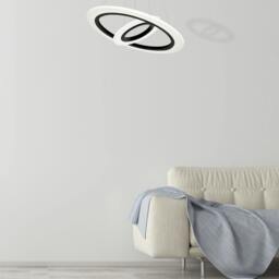 Rackhams Cosmo Black LED Pendant Lamp Stylish Ring Lights - thumbnail 4