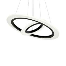 Rackhams Cosmo Black LED Pendant Lamp Stylish Ring Lights