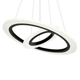 Rackhams Cosmo Black LED Pendant Lamp Stylish Ring Lights - thumbnail 3