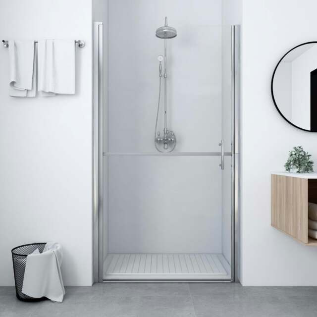Rackhams Shower Door Tempered Glass 100x178 cm