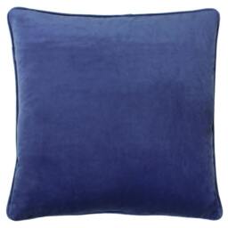 Rackhams Blenheim Geometric Cushion Cover - Navy - One Size - Navy - 65% Viscose/25% Polyester/10% Linen - thumbnail 3