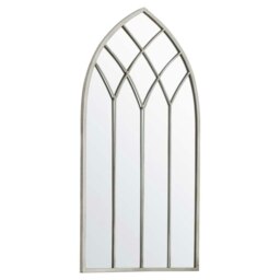 Rackhams Roebuck Arched Window Wall Mirror Cream - 95cm x 50cm - Cream - thumbnail 3