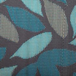 Rackhams 1.5m x 2.1m Flora Leaves Large Outdoor Alfresco Patio Rug Mat in Blue - thumbnail 5