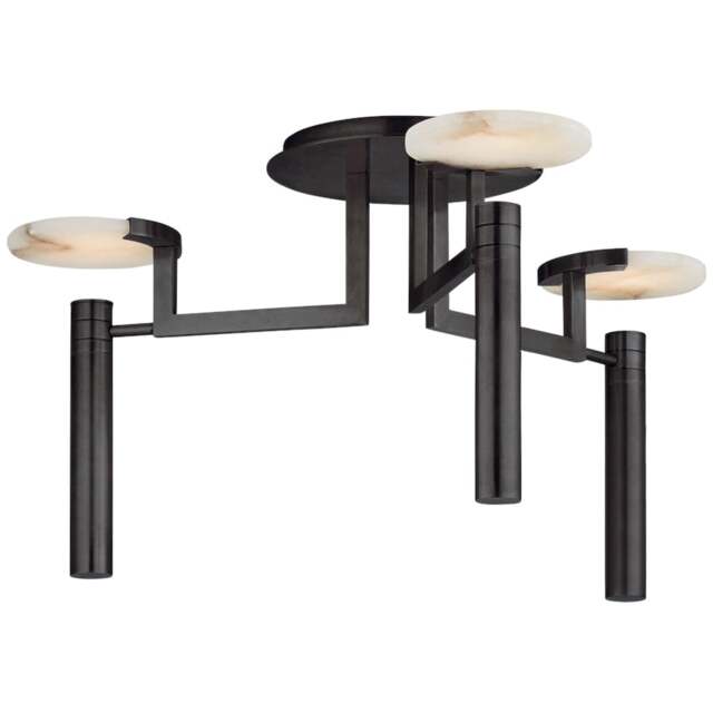 Rackhams Melange Large Floating Disc Semi-Flush Chandelier - Bronze - image 1