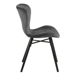 Rackhams Batilda Dining Chair in Dark Grey Set of 2 - 1 - thumbnail 3