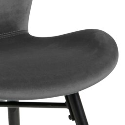 Rackhams Batilda Dining Chair in Dark Grey Set of 2 - 1 - thumbnail 6