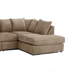 Rackhams Luxury Jumbo Cord Extra Large Corner Right Hand Sofa - Chocolate - thumbnail 6