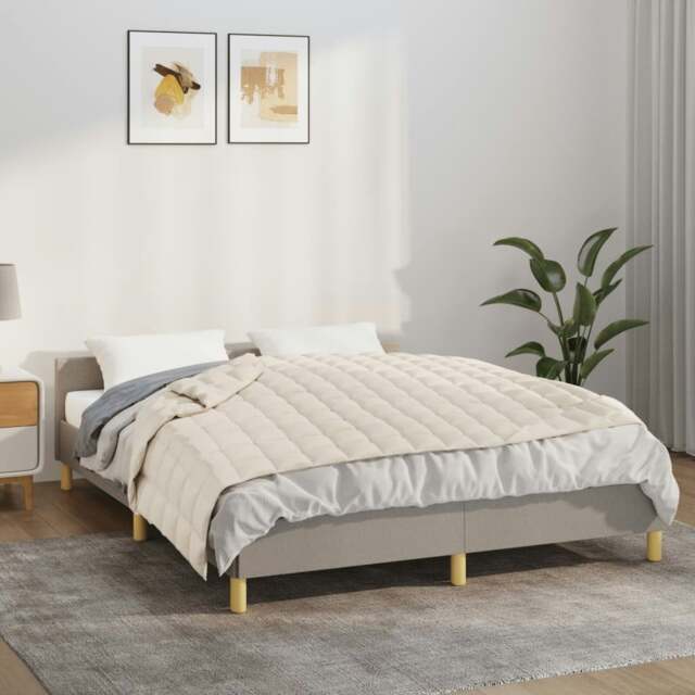Rackhams Weighted Blanket Light Cream 122x183 cm 9 kg Fabric